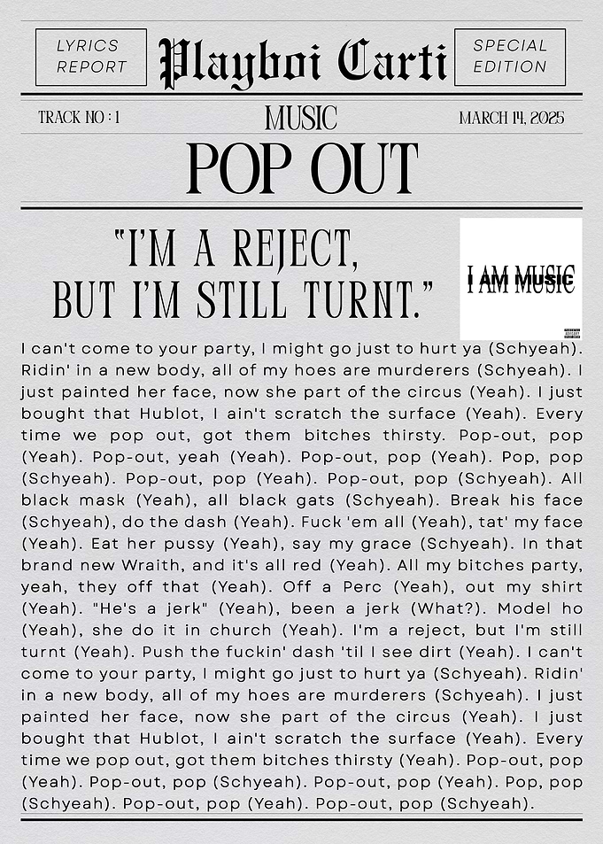 Playboi Carti 'Pop Out'