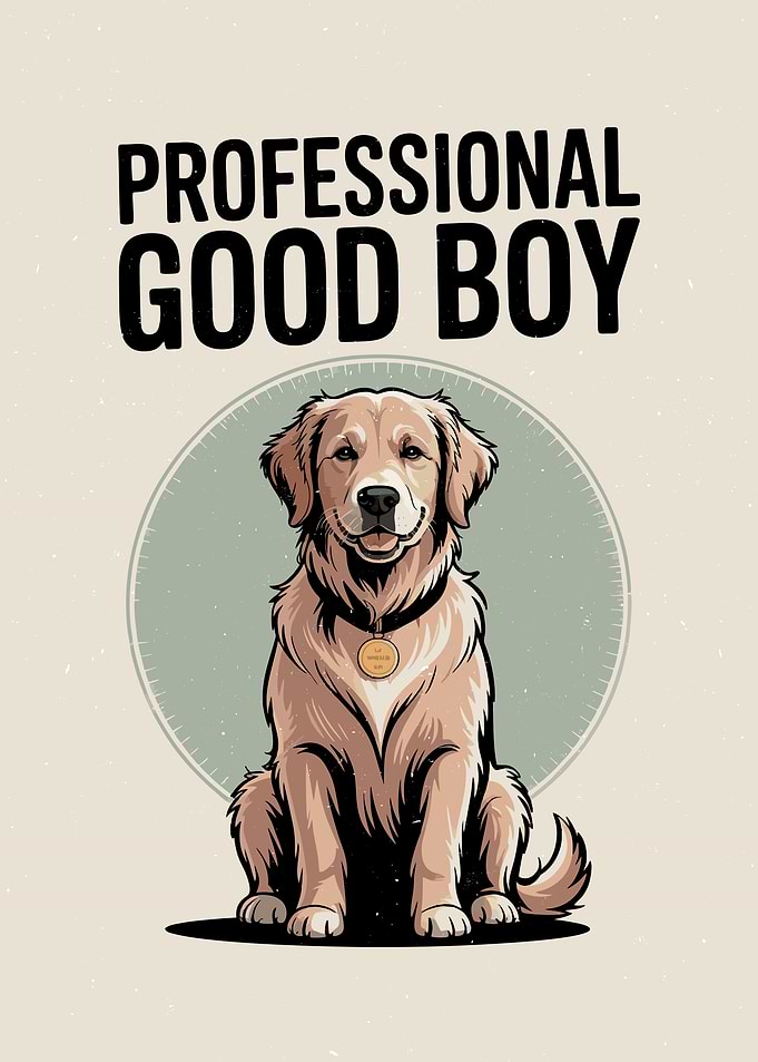 Professional Good Boy golden retriever Dog