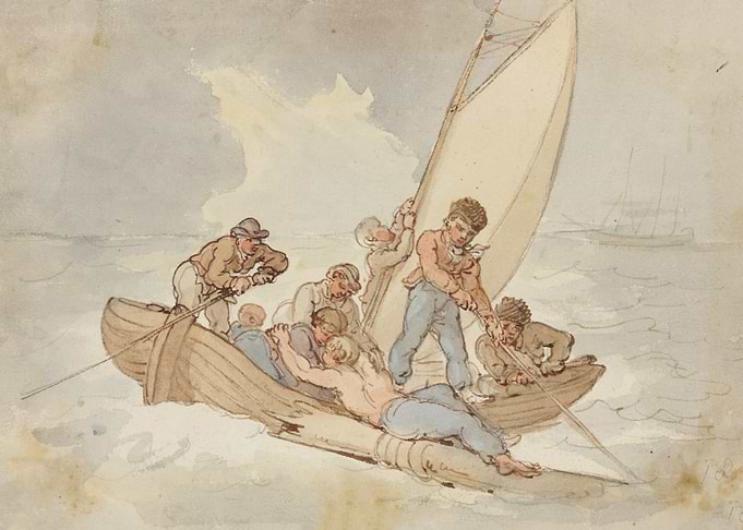 Sailors in a Stormy Sea