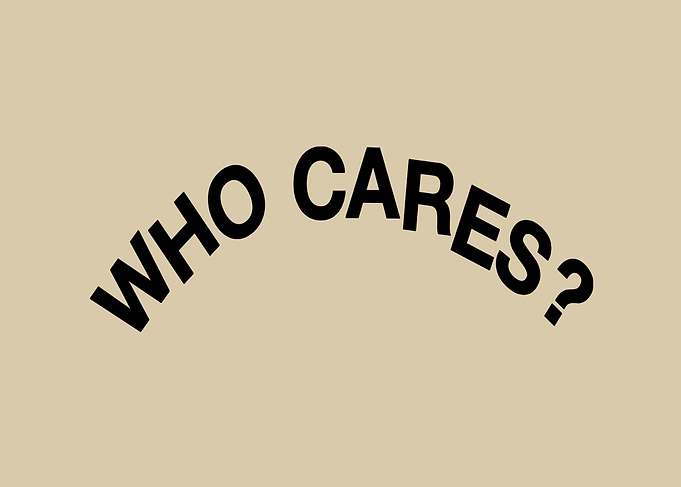 Who Cares Text Art