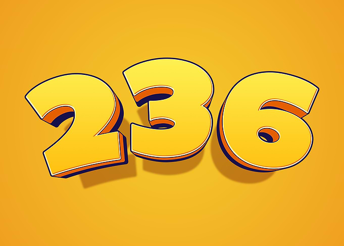 3D Number 236