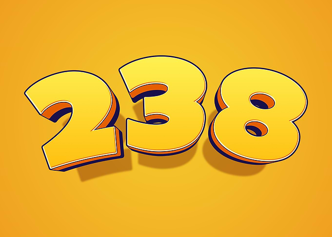 3D Number 238
