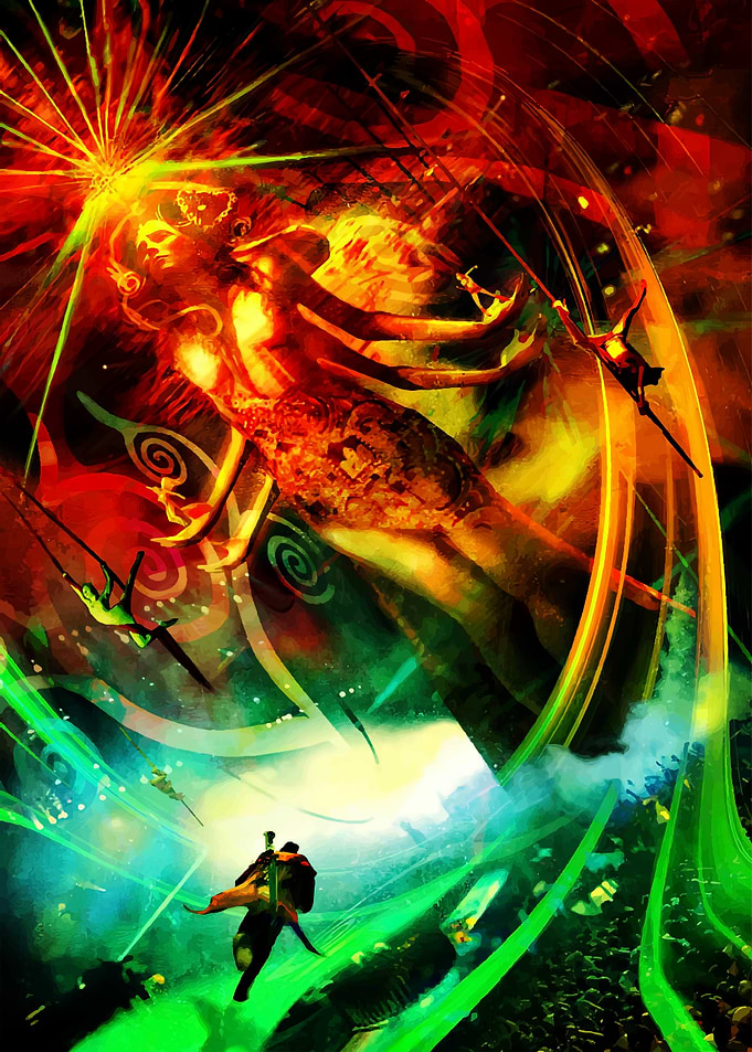 Epic Fantasy Battle Scene