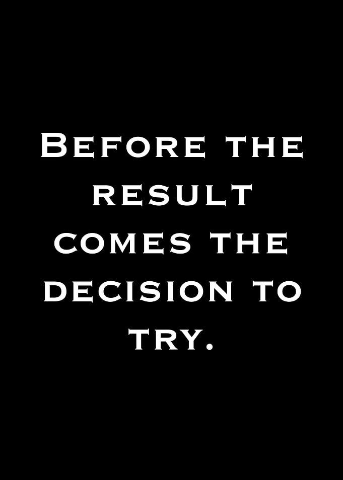 Inspirational Quote on Black Background