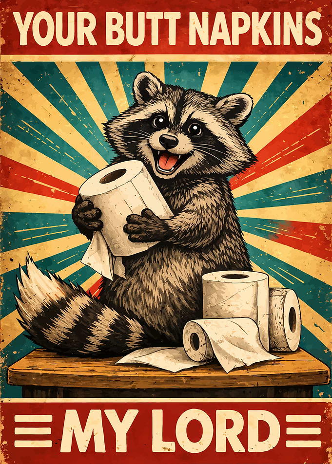YOUR BUTT NAPKINS MY LORD
