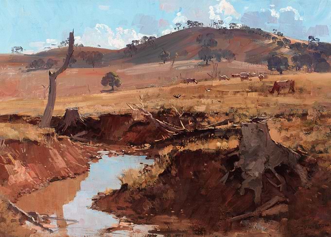 Australian Outback Landscape Painting