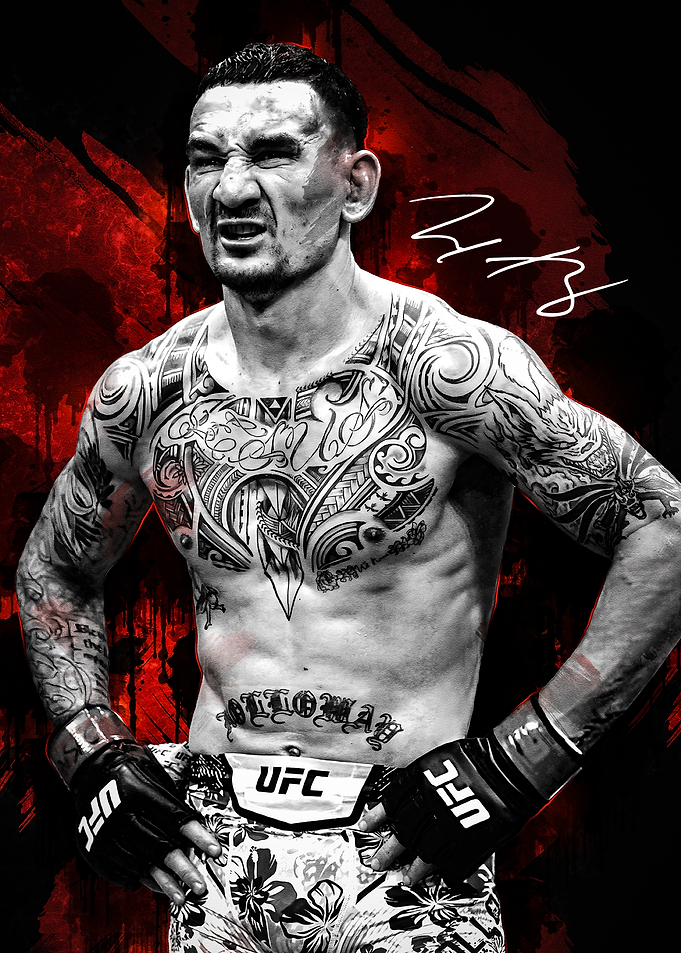 Max Holloway UFC Fighter Portrait
