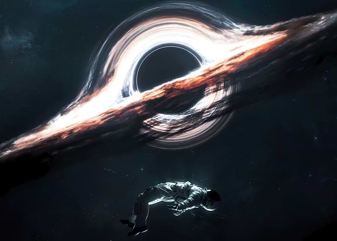 Astronaut near a black hole