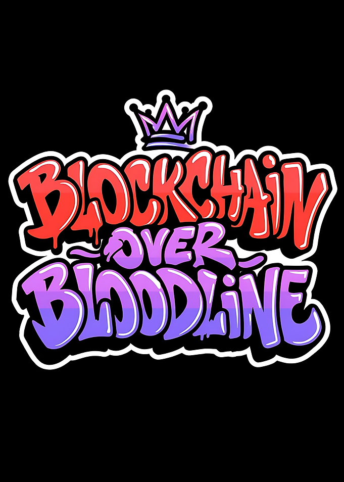 Blockchain Over Bloodline Graffiti
