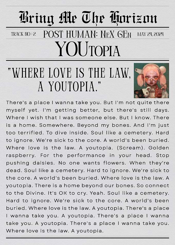 Bring Me The Horizon 'YOUTOPIA'