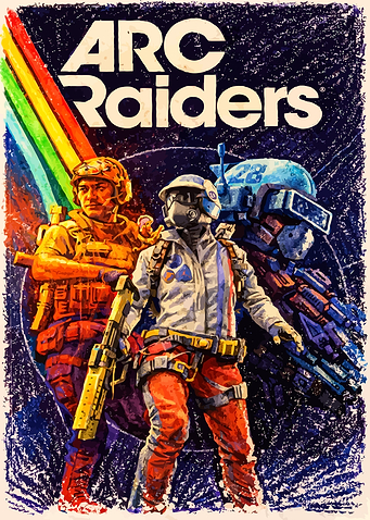 Crayon Paint ARC Raiders Game Poster