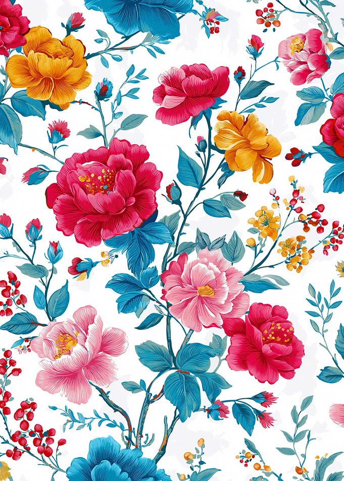 Vibrant Floral Pattern