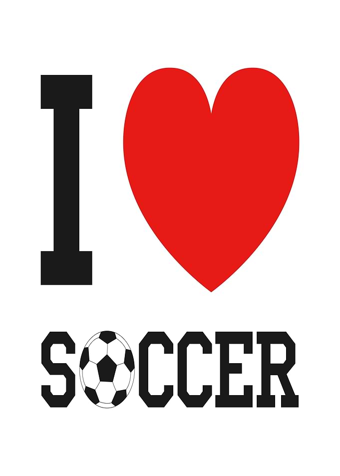 I Love Soccer Graphic