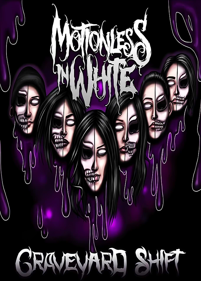 Motionless in White Graveyard Shift Art