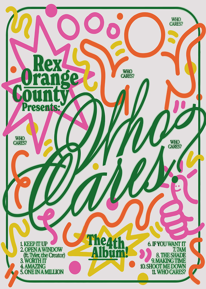 Rex Orange County Who Cares Album Art