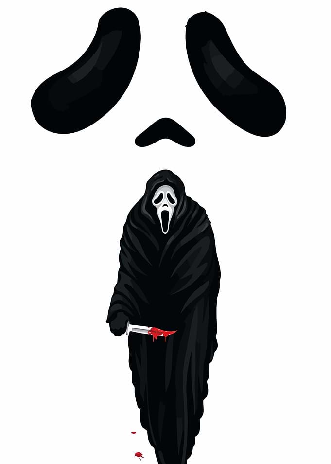 Ghostface with bloody knife