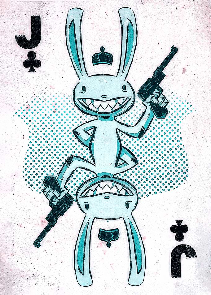Jack of Clubs Max with Guns