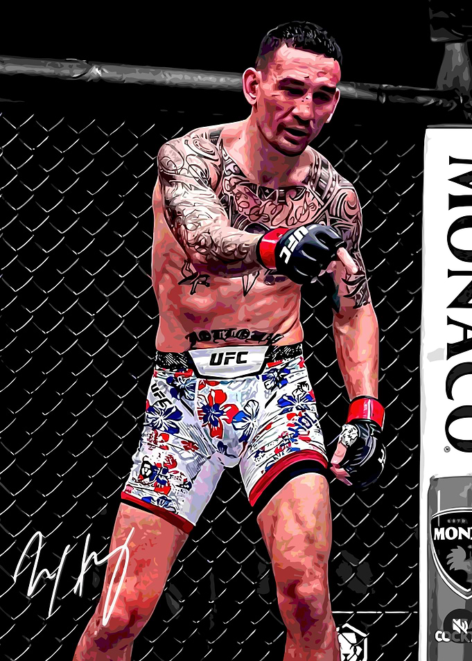 Max Holloway in UFC Fight Shorts