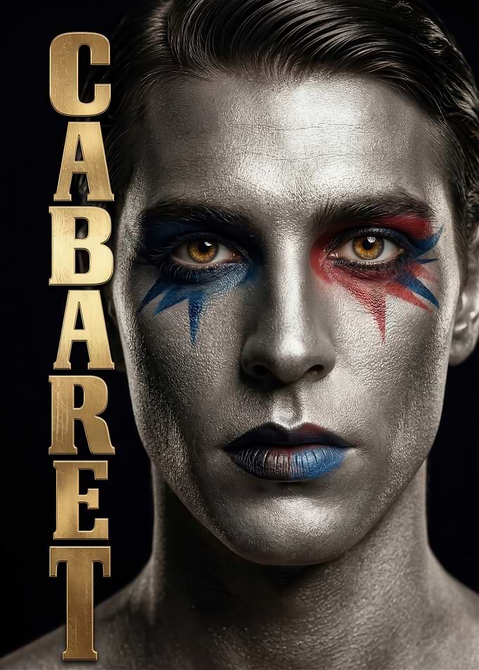 The Cabaret Mask – Futuristic Portrait Poster