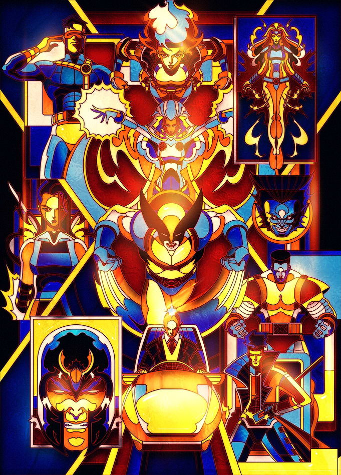 X-Men: Mutant Stained-Glass Assembly