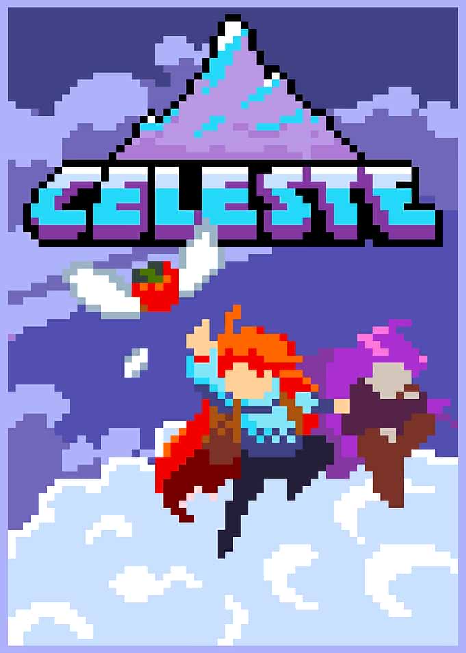 Celeste Game Cover Pixel Art