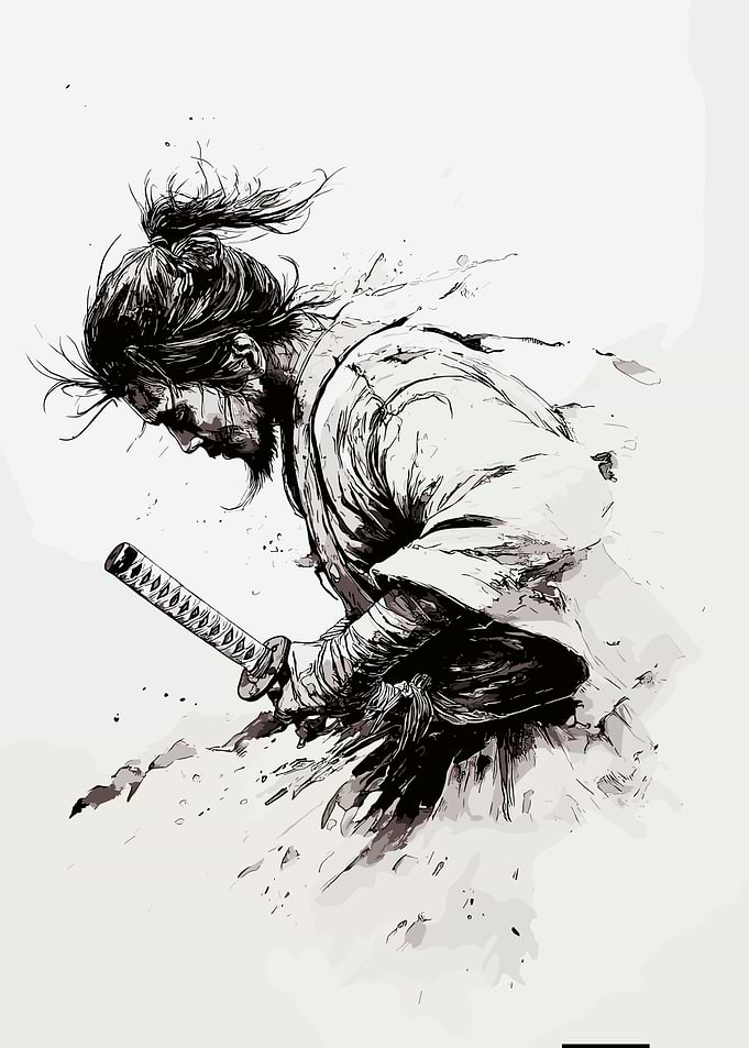 Samurai Warrior with Katana