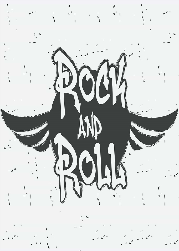 Rock and Roll Wings Logo