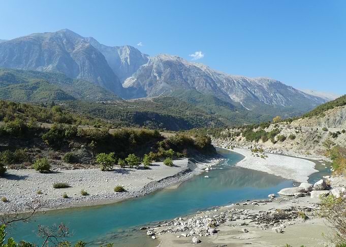 Mountain river nature landscape