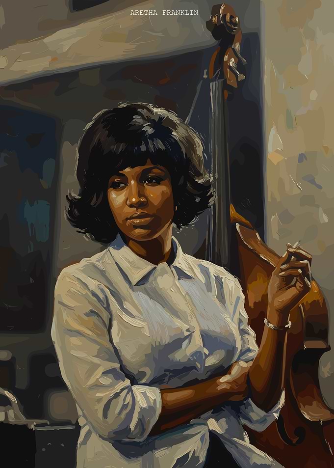 Aretha Franklin Portrait