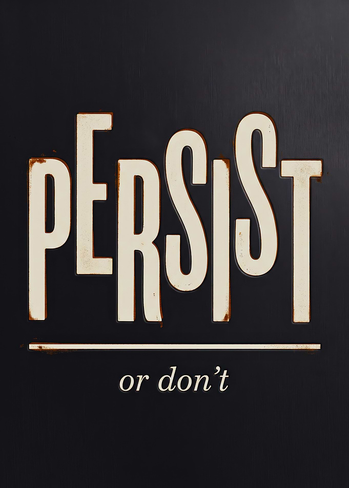 Persist Typography Motivation
