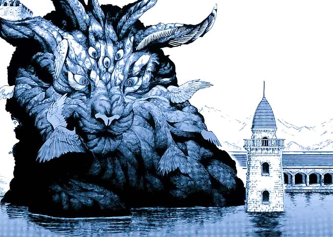 Mythical Creature and Lighthouse