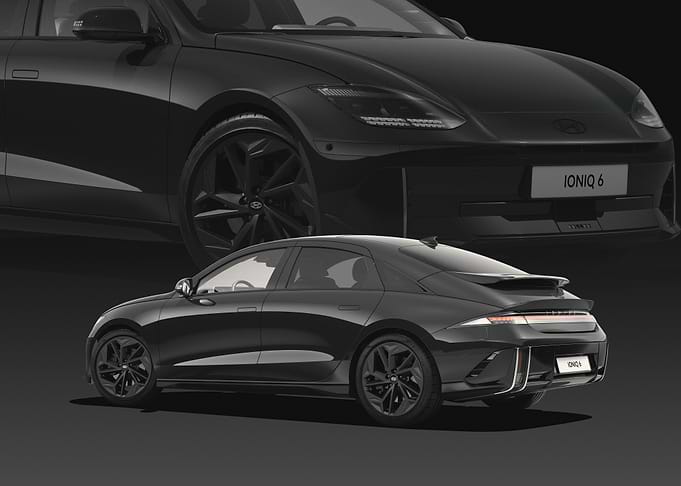 Black Hyundai Ioniq 6 Electric Car