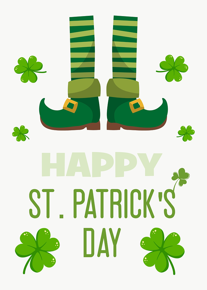 Happy St. Patrick's Day Leprechaun Legs