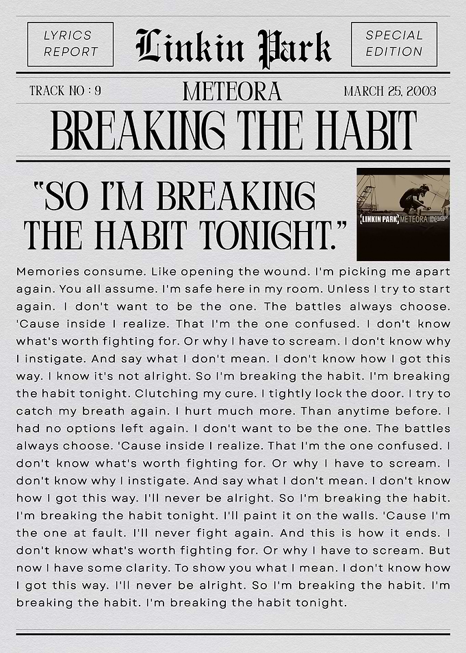 Linkin Park Breaking The Habit