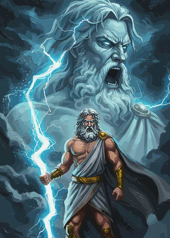 Zeus and Lightning