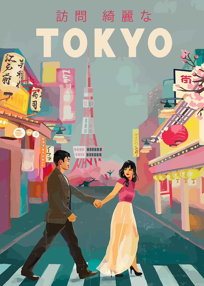 Tokyo Travel Poster