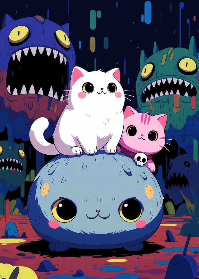Cute Cats and Monsters