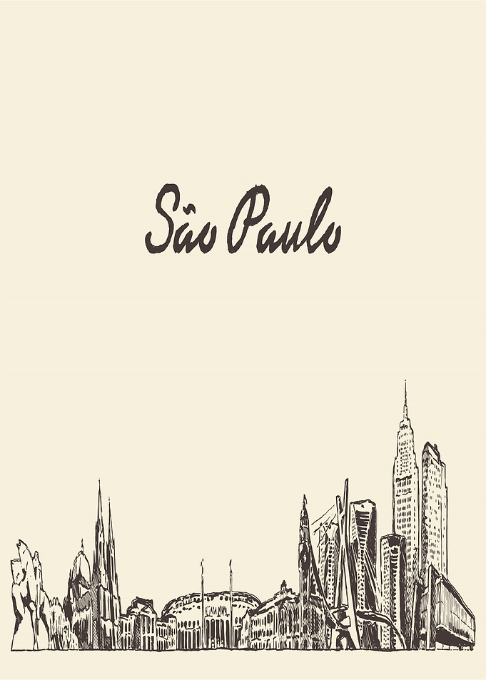 Sao Paulo Skyline Sketch