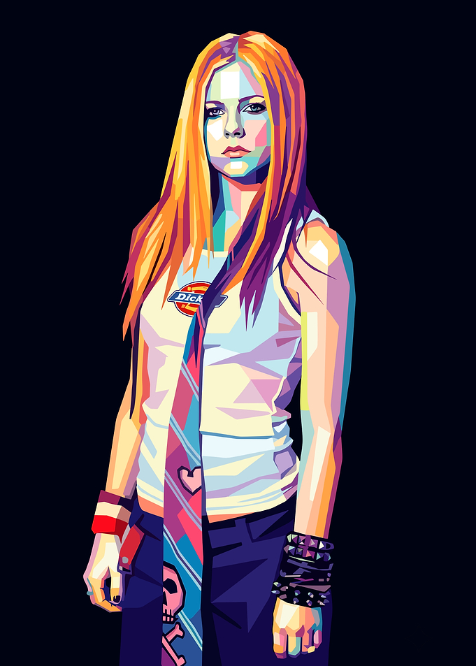 Avril Lavigne Pop Art Portrait