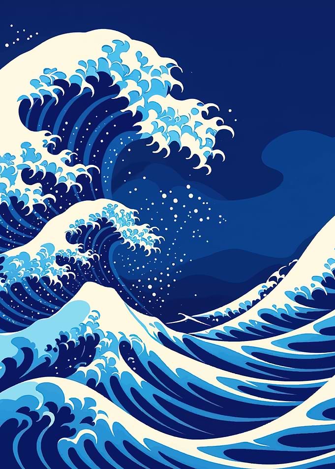 Ukiyo-e Sushi Wave