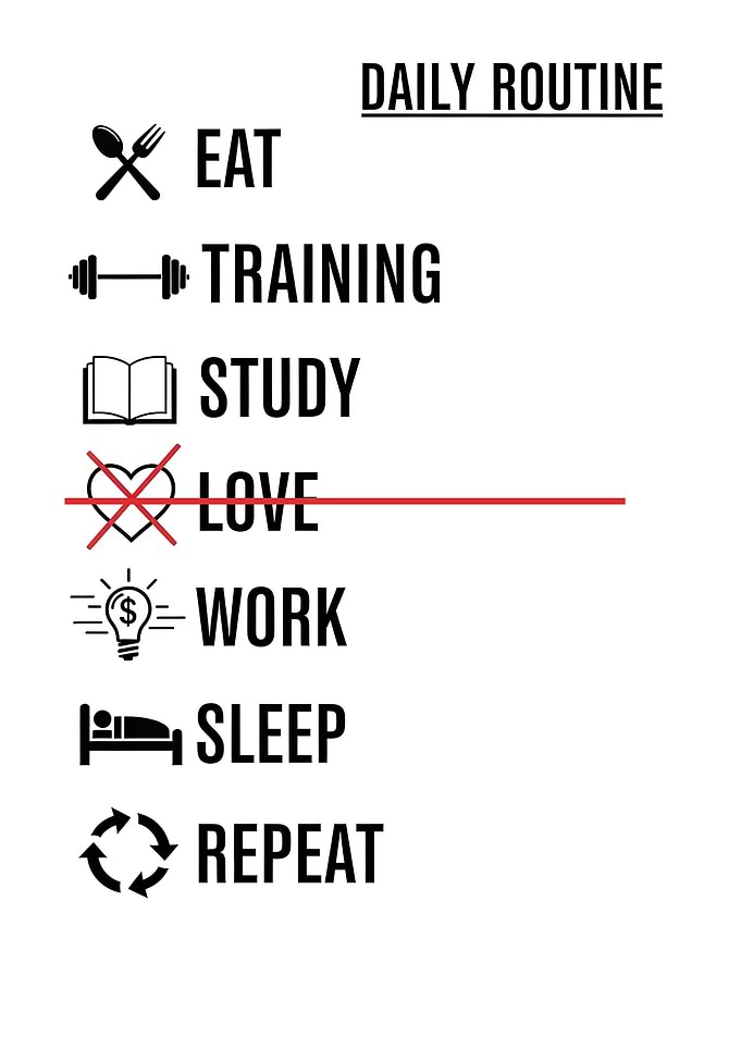 Daily Routine List with Icons