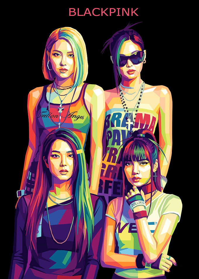 Blackpink K-Pop Group Portrait