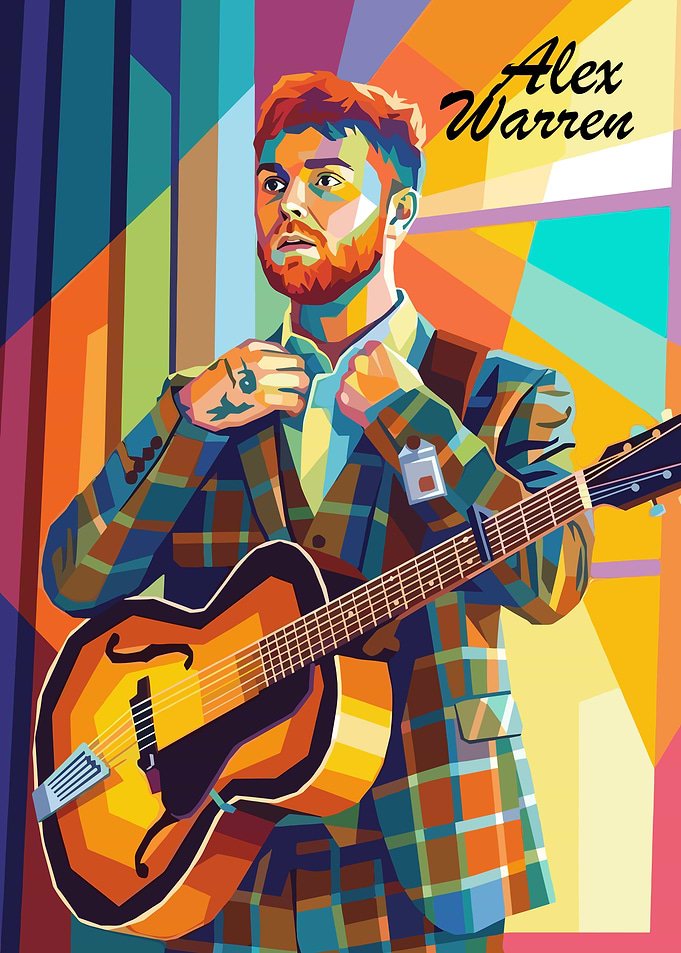Alex Warren Pop Art Portrait
