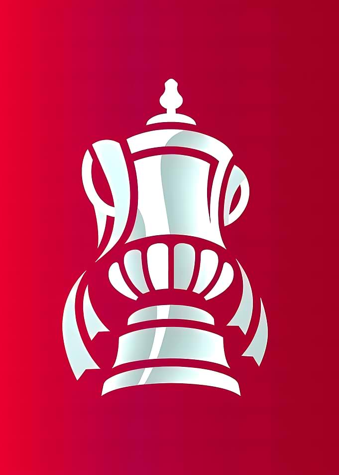 Silver Trophy on Red Gradient Background