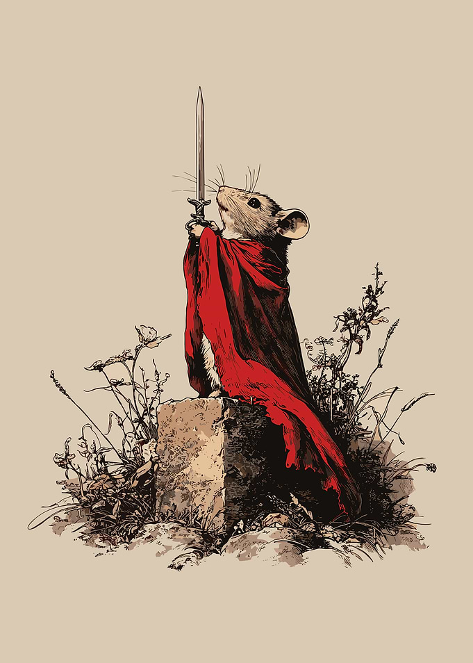 Mouse Knight with Sword and Cape