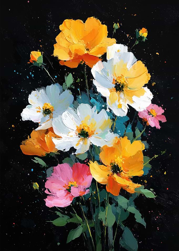 Vibrant Floral Painting