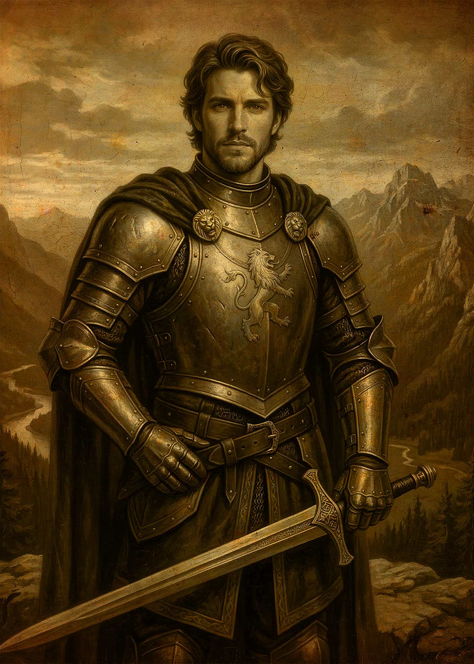 Knight in Armor with Sword