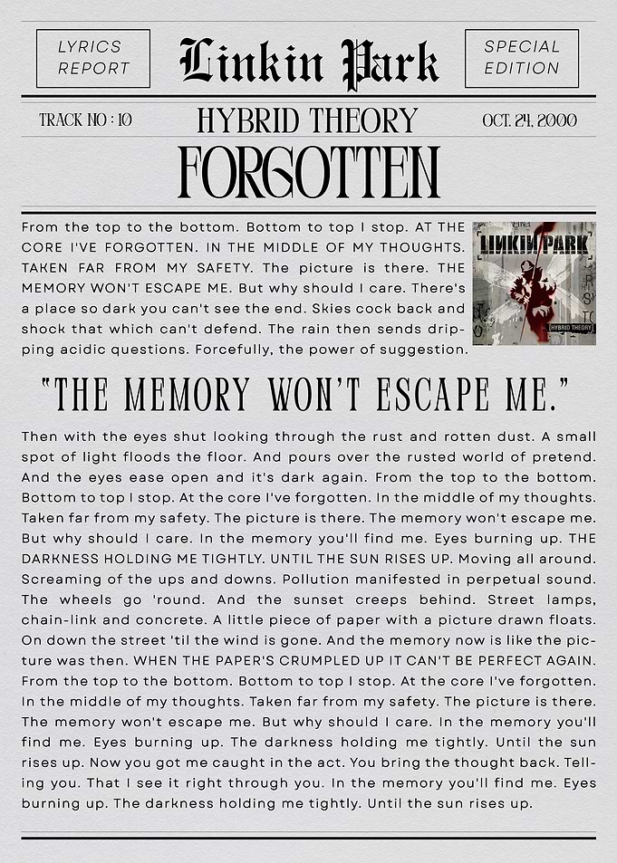 Linkin Park 'Forgotten'