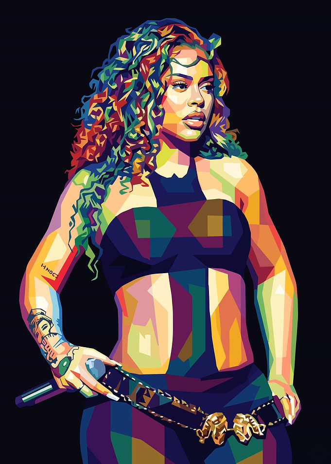 Colorful Portrait of a Latto
