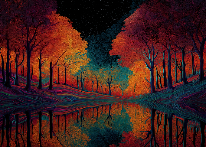 Enchanted Forest Reflection
